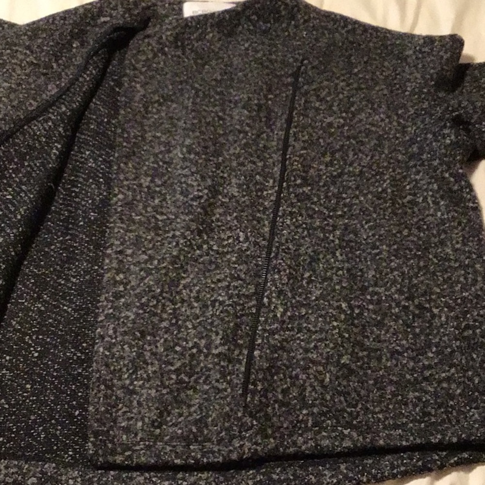 Bcbgeneration Black And Gray Patterned Zip Sweate… - image 7